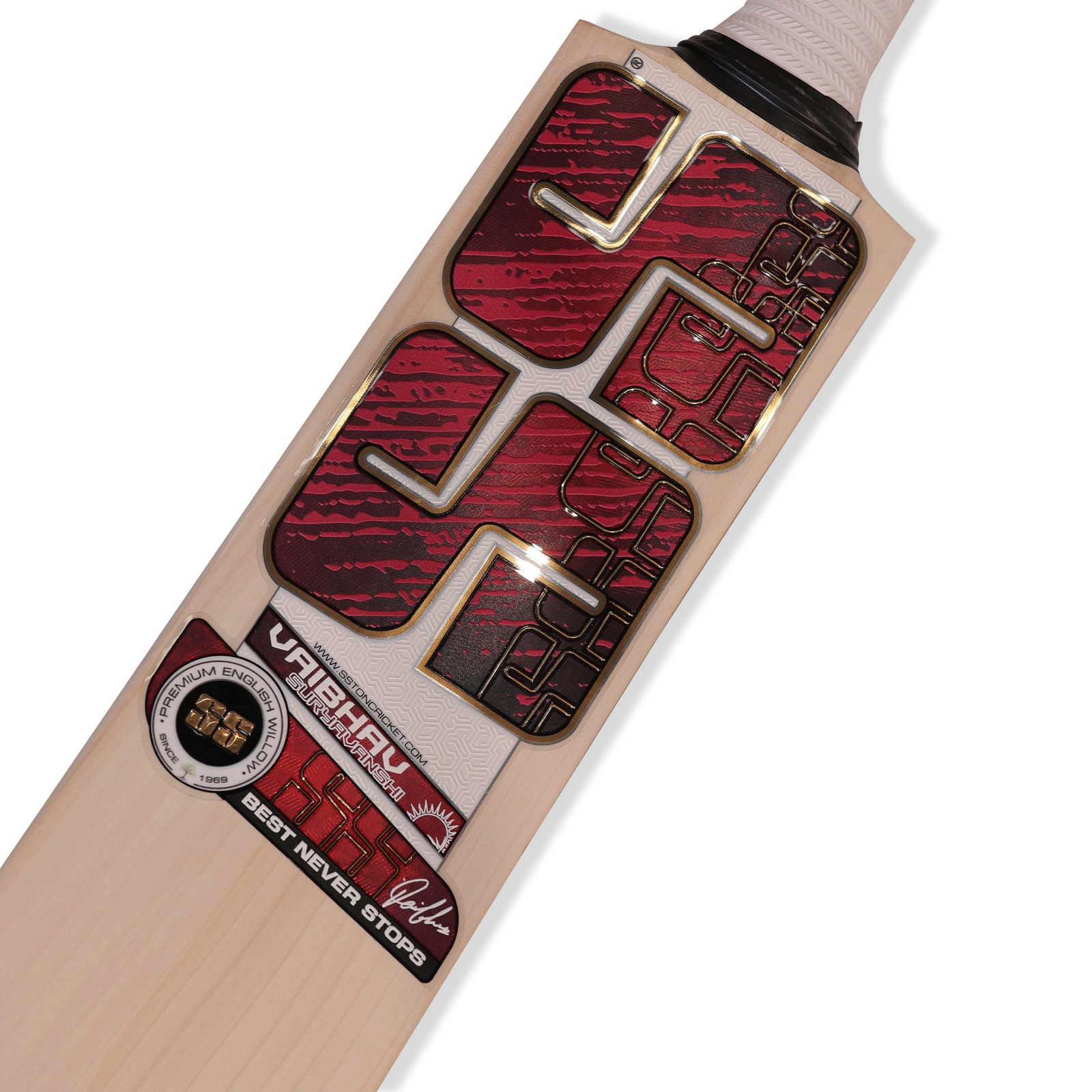 SS - Vaibhav Sooryavnshi Player English Willow Cricket Bat - Image 3